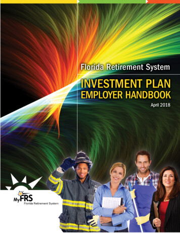 FRS Investment Plan Employers Handbook