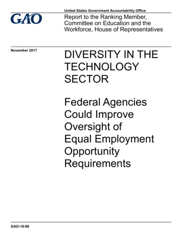 GAO-18-69, DIVERSITY IN THE TECHNOLOGY SECTOR: Federal Agencies Could .
