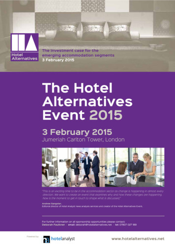 The Hotel Alternatives Event 2015
