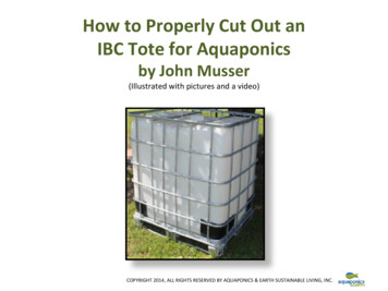 How To Properly Cut Out An IBC Tote For Aquaponics