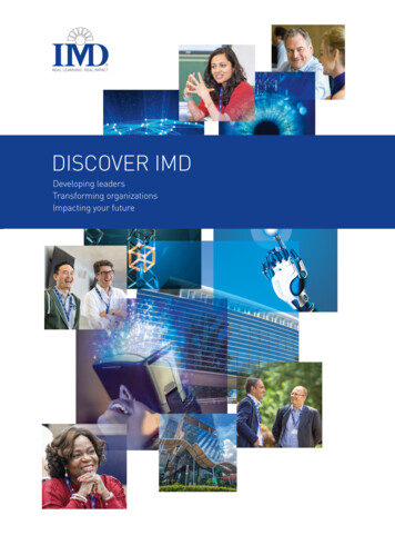 IMD Discover Brochure-2018
