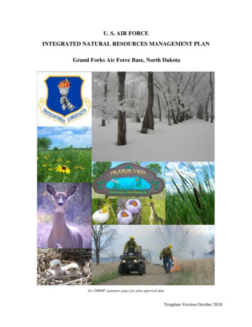 U. S. AIR FORCE INTEGRATED NATURAL RESOURCES MANAGEMENT PLAN Grand .