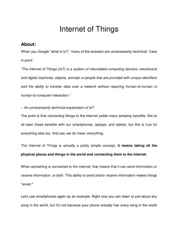 Internet Of Things - UVCE MARVEL