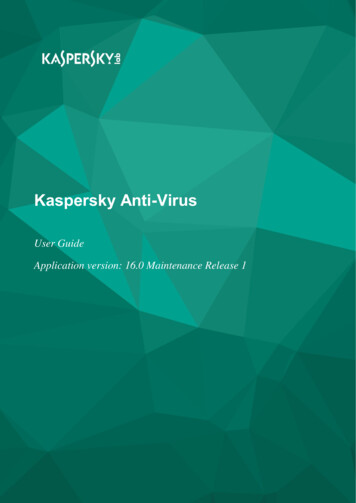 Kaspersky Anti-Virus - F1Soft