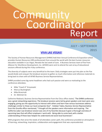 Community Coordinator Report - Jobtrainingcenter 