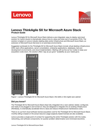 Lenovo ThinkAgile SX For Microsoft Azure Stack - Insight NL