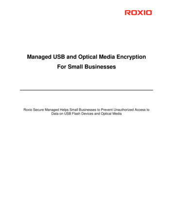 Managed USB And Optical Media Encryption For Small Businesses - Roxio