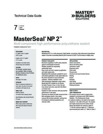 MasterSeal NP 2 - Master Builders Solutions