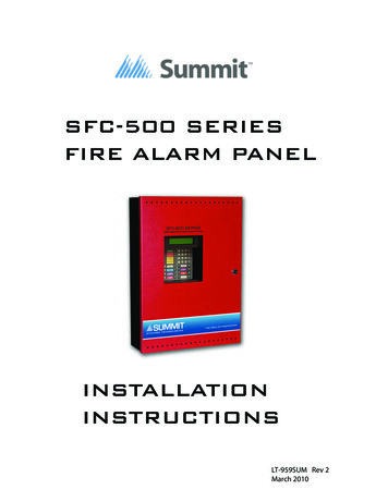 SFC-500 SERIES FIRE ALARM PANEL - Absupply 