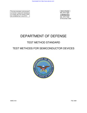 TEST METHOD STANDARD TEST METHODS FOR SEMICONDUCTOR DEVICES - ATECorp 