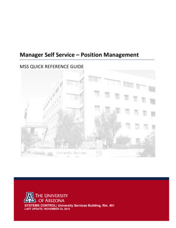 Manager Self Service - Position Management