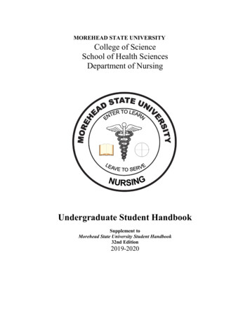 Nursing Handbook - Morehead State University :: Morehead State University
