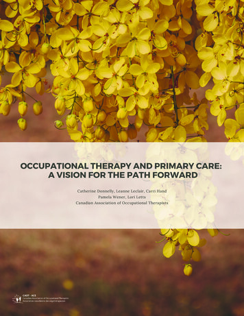 Occupational Therapy And Primary Care: A Vision For The Path Forward - CAOT