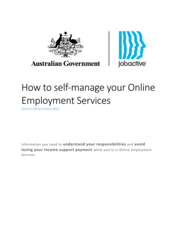 How To Self-manage Your Online Employment Services