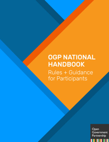 OGP NATIONAL HANDBOOK - Open Government Partnership