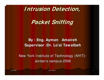 Intrusion Detection, Packet Sniffing