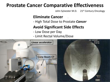 Prostate Cancer Comparative Effectiveness
