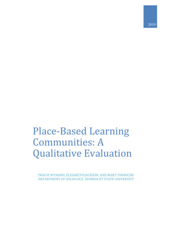 Place-Based Learning Communities: A Qualitative Evaluation