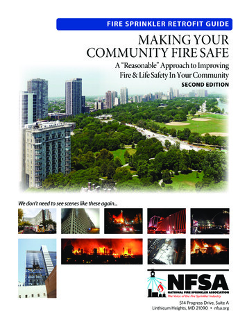 Fire Sprinkler Retrofit Guide Making Your Community Fire Safe