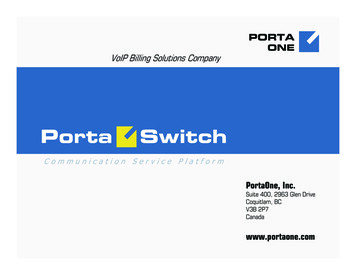 Porta Switch - PortaOne 