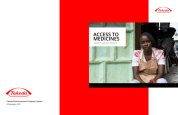 ACCESS TO MEDICINES - Takeda Pharmaceutical Company