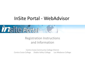 InSite Portal - WebAdvisor - 4CD