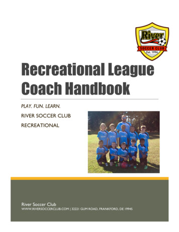Recreational League Coach Handbook