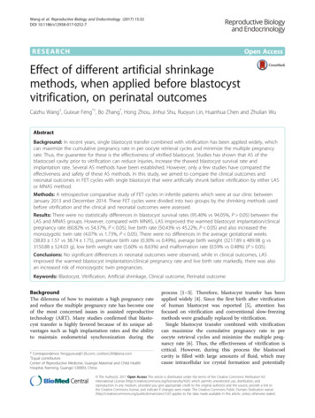 Effect Of Different Artificial Shrinkage Methods, When Applied Before .