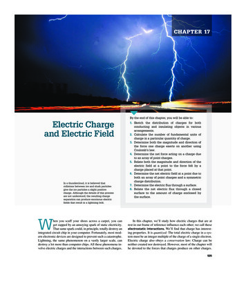 Electric Charge And Electric Field - Pearson