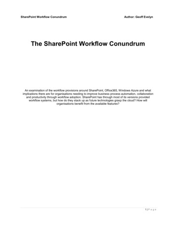 SharePoint Workflow - The Conundrum