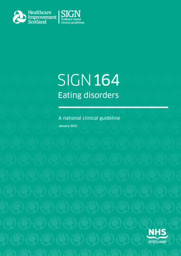 SIGN 164 Eating Disorders