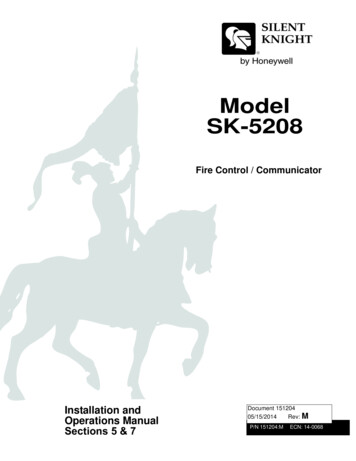 Model SK-5208 - Northwestern Ohio Security Systems