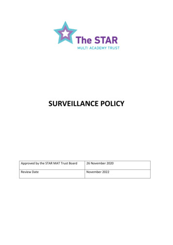 SURVEILLANCE POLICY - The STAR Mat