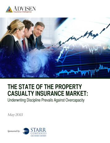 The State Of The Property Casualty Insurance Market