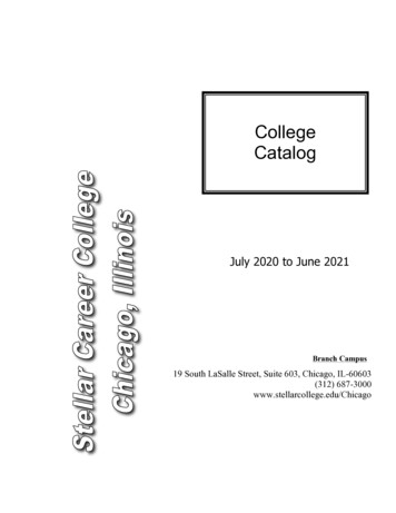 College Catalog SCC Illinois V18 - An Accredited Career College