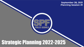 Strategic Planning 2022-2025 - Scotch Plains-Fanwood Regional School .
