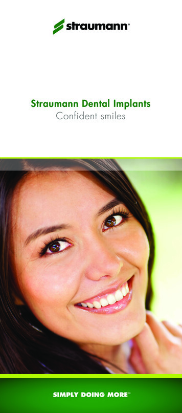 Straumann Dental Implants Confident Smiles - VDSC