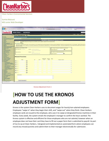 How To Use The Kronos Adjustment Form