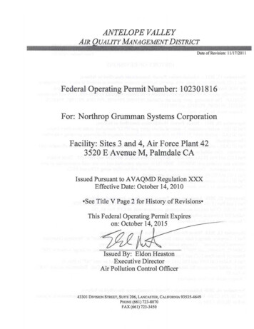 Northrop-Grumman Systems Corp- 3520 E Avenue M, Palmdale CA
