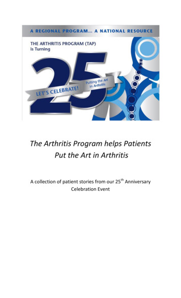 The Arthritis Program Helps Patients Put The Art In Arthritis
