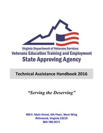 Technical Assistance Handbook 2016
