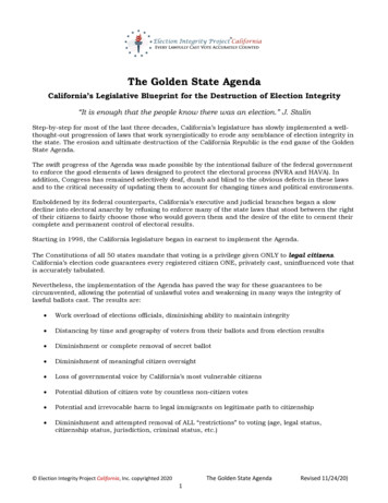 The Golden State Agenda - EIPCa