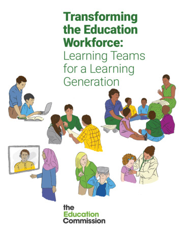 Transforming The Education Workforce