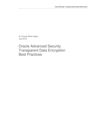 Transparent Data Encryption Best Practices