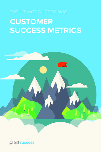 THE ULTIMATE GUIDE TO SAAS CUSTOMER SUCCESS METRICS - ClientSuccess