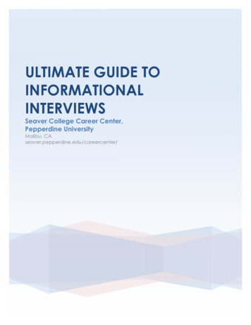 Ultimate Guide To Informational Interviews