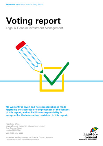 Vote Summary Report September 2019 North America - LGIM