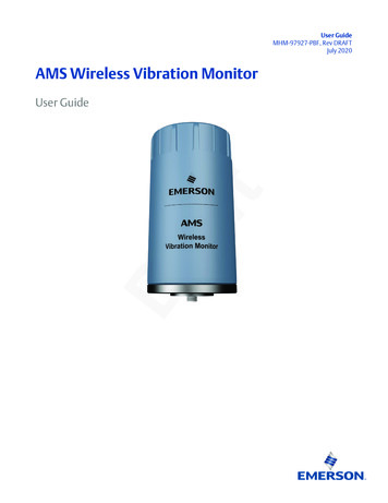 AMS Wireless Vibration Monitor - FCC ID