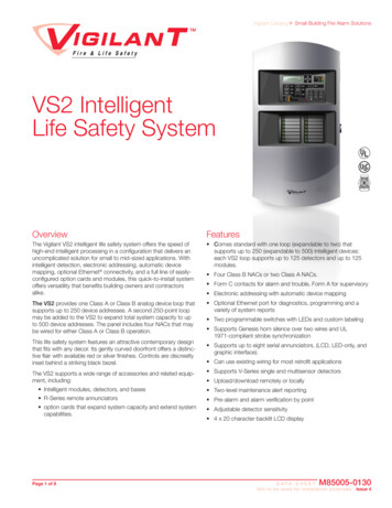 VS2 Intelligent Life Safety System - Reliant Fire And Security