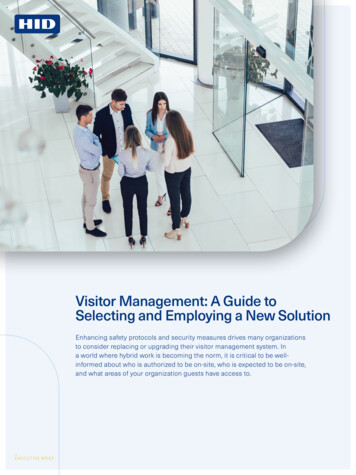 Visitor Management: A Guide To Selecting And Employing A . - HID Global